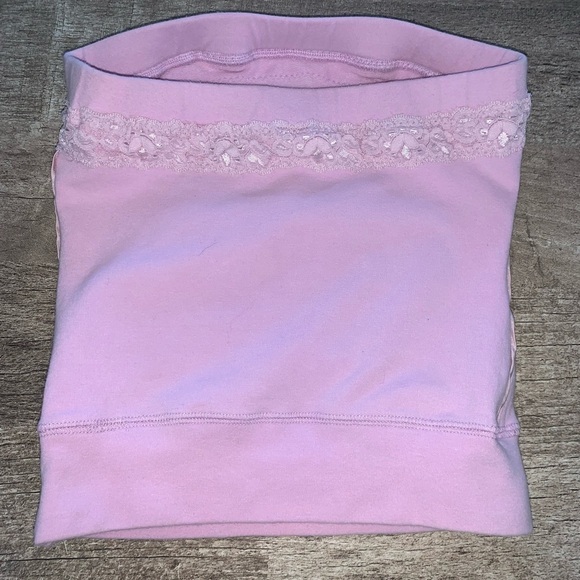 Womens Pink Bebe Top Size XS - Picture 2 of 3
